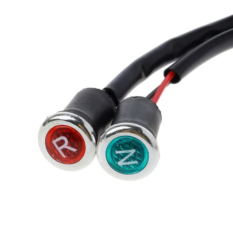 2025 New  2Pcs Neutral Reverse Motorcycle N/R Light Indicator ATV Light Gear For 50cc 110cc 125cc 150cc 200cc 250cc