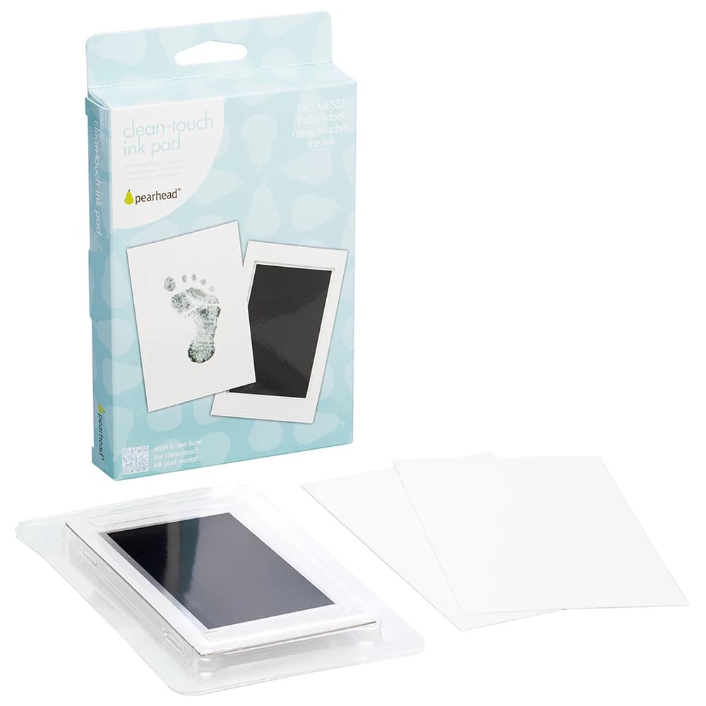 Baby Footprint Ink Pad Kit, 3 Sizes Available (S/M/L), Non-Toxic & Washable Ink, Perfect for Baby Shower & Memory Keeping