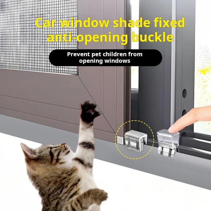 Cat Anti Jumping Out Window Avoid Falling Down Window Limiter Fixed Limit Opening Flap Cat Guardrail Pet Protection Safety Lock