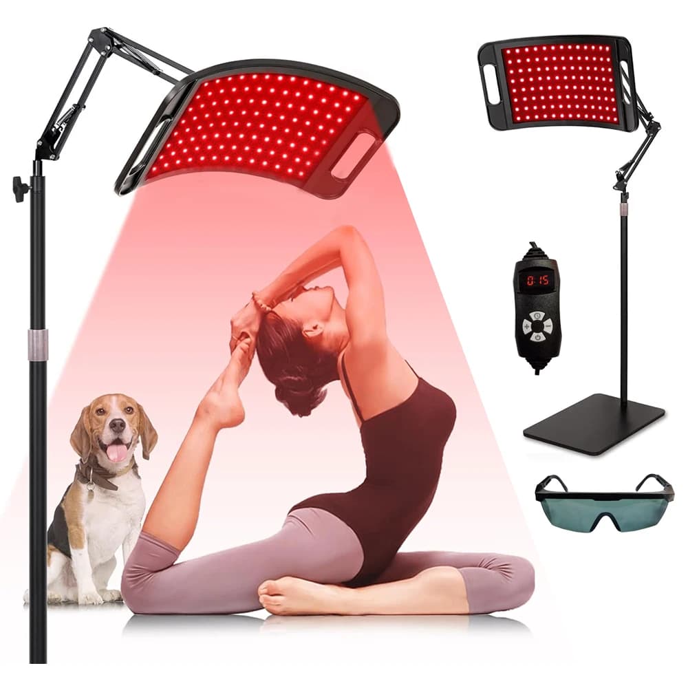 For Body Skin Care Red Light Therapy Lamp Infrared Light Therapy with Stand 660nm Red Light and 850nm Near Infrared Light Device