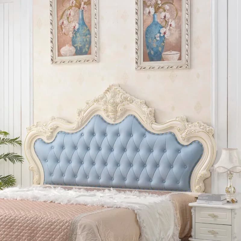 European Soft Bag Technology Headboard 2M Painted Princess 1.8M Double Luxury Bedside Backrest Comfortable Cloth Material