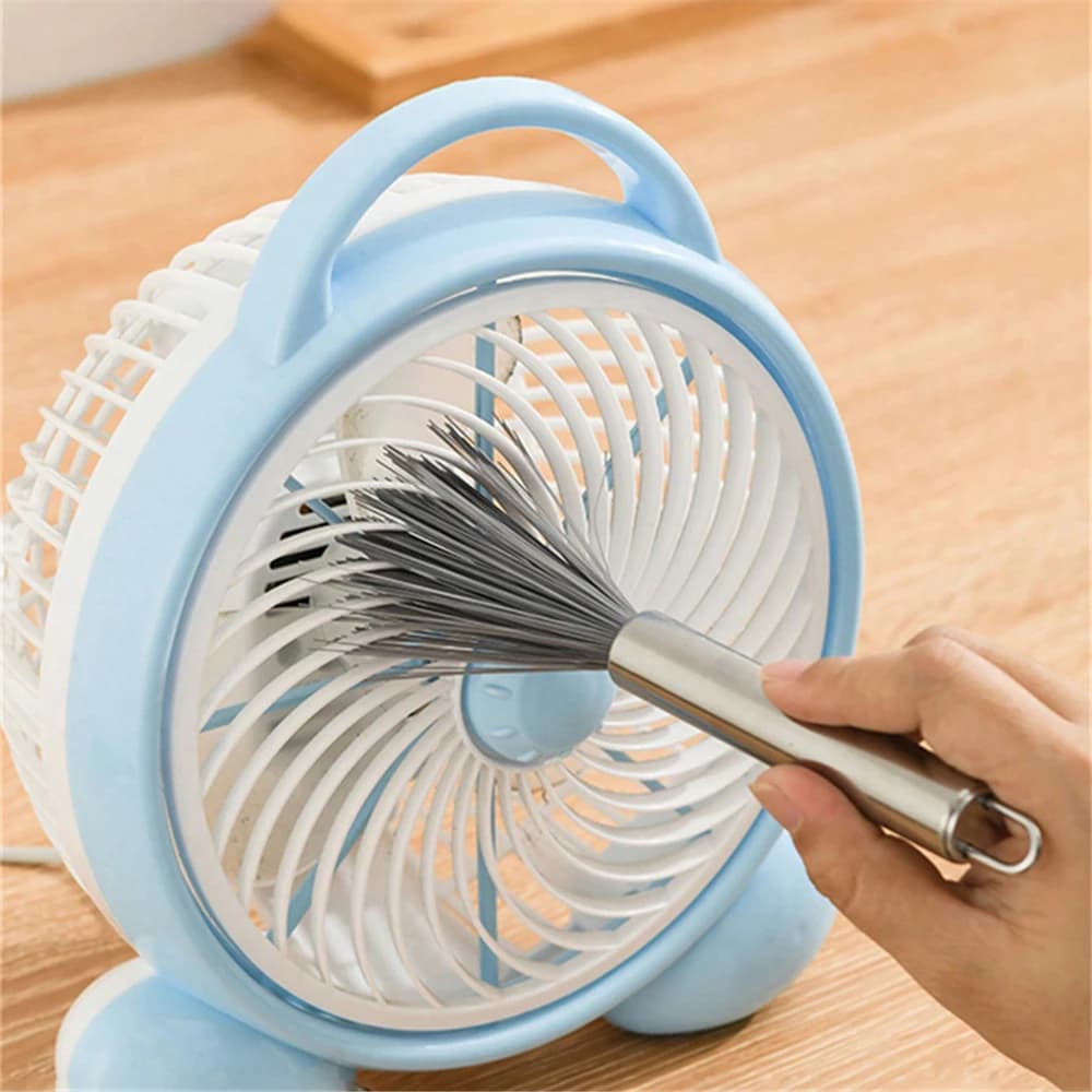 2pcs Multi-Functional Cleaning Brush Steel Handle Household Cleaning Brush Home Cleaning Helper