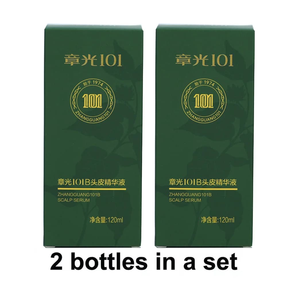ZHANGGUANG 101B Anti Hair Loss HAIR TONIC 2*120 ml (101M)  Chinese Medicine Therapy Hair Growth Treatment Essence 100% original