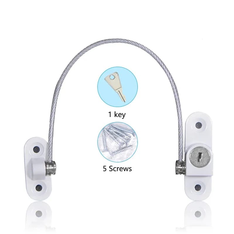 Stainless Steel Window Lock Children's Safety Lock High-rise Falling Protection Push-pull Stopper Anti-theft Window Lock