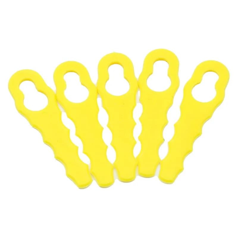 50PCPlastic Lawn Mower Blade Garden One-Line Hand-pushed Lawn Mower Gourd-shaped Plastic Replacement Blade Courtyard Lawn Mowing