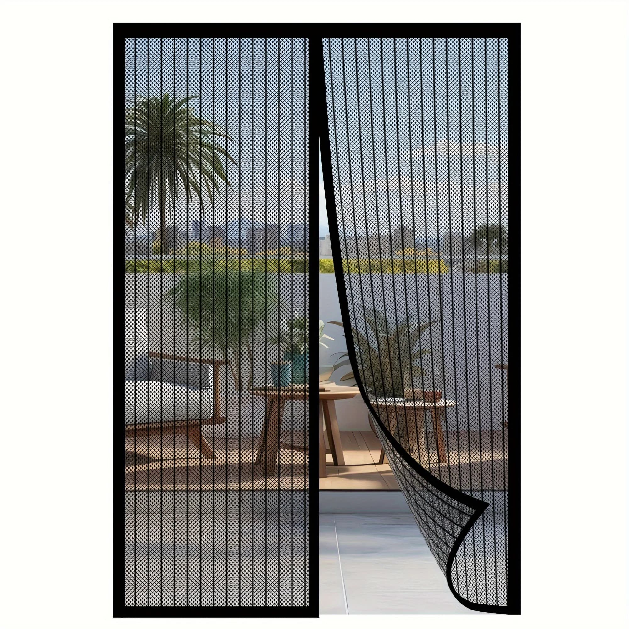 1pc Mosquito-resistant Door Curtain Without Punching for Living Room Bedroom Dining Hands-free Mesh Partition To Prevent Insects