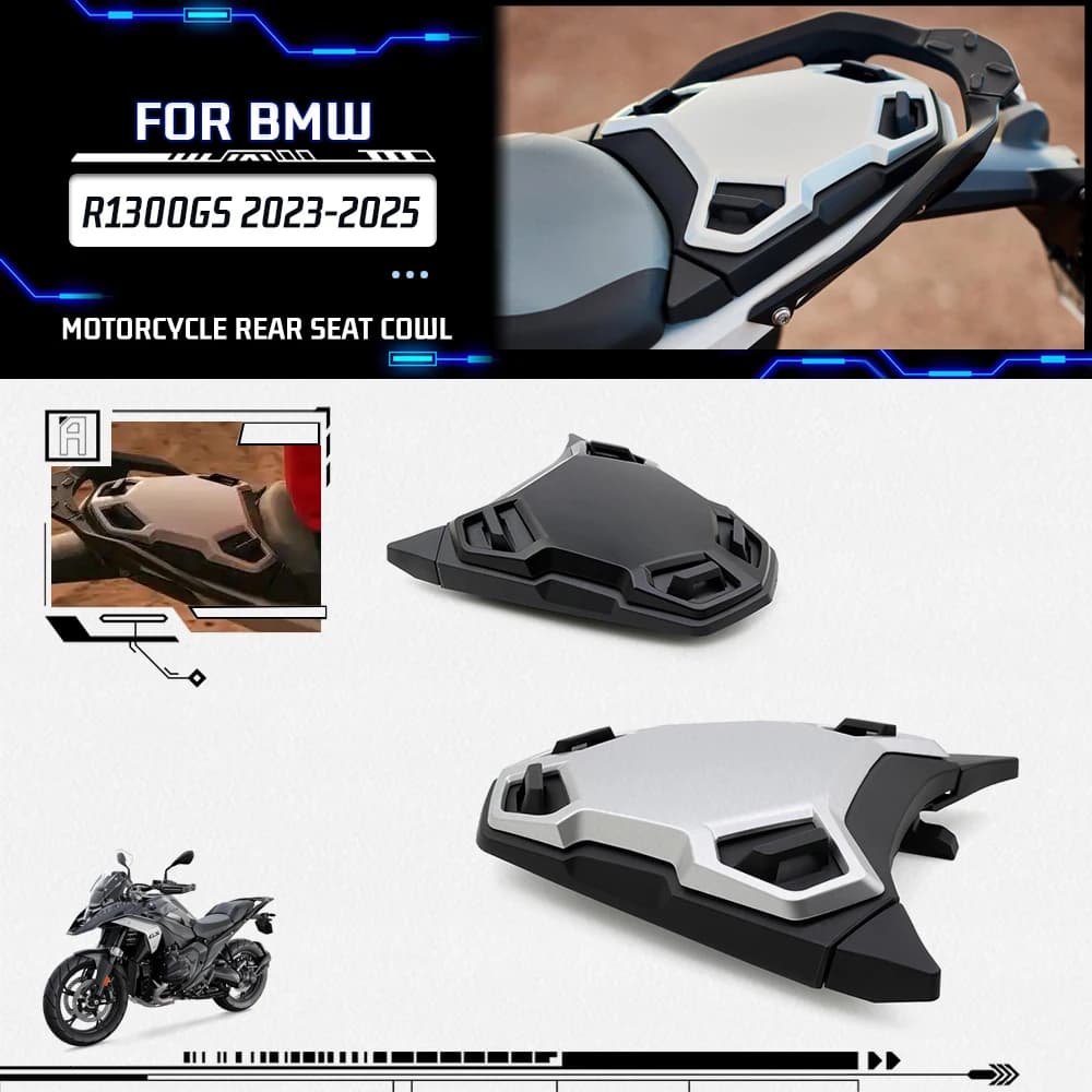Motorcycle Accessories Rear Seat Cover Rear Tail Cover Fairing Cowl With Rubber Pad For BMW R1300GS R1300 GS R 1300 GS 2023-2025