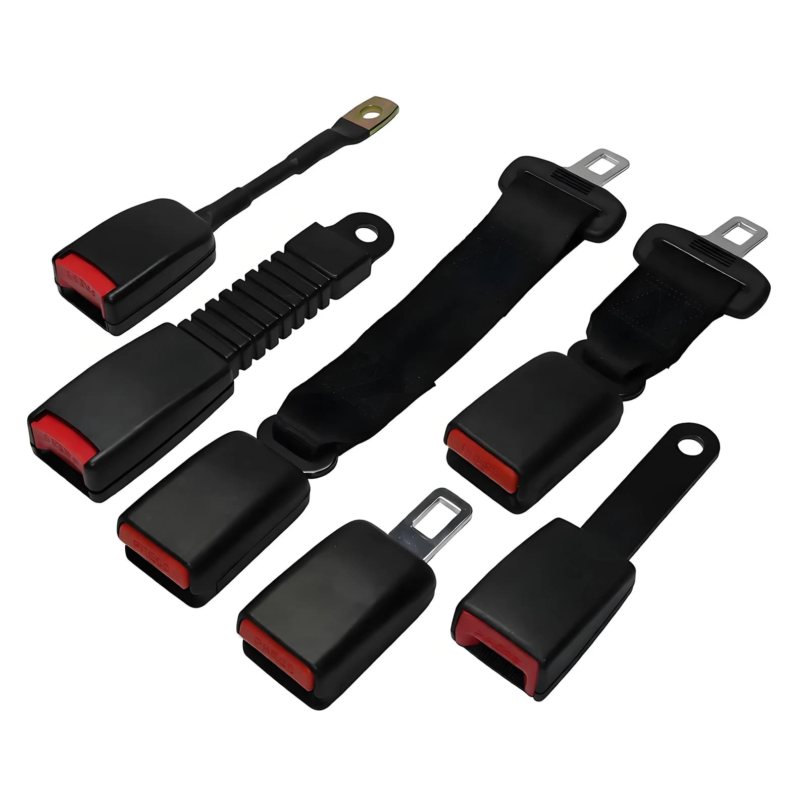 Car seat belt buckle Car Seat Safety Belt Extender Clip Extension Auto Fasteners Buckle Tongue Adapter Automotive Universal