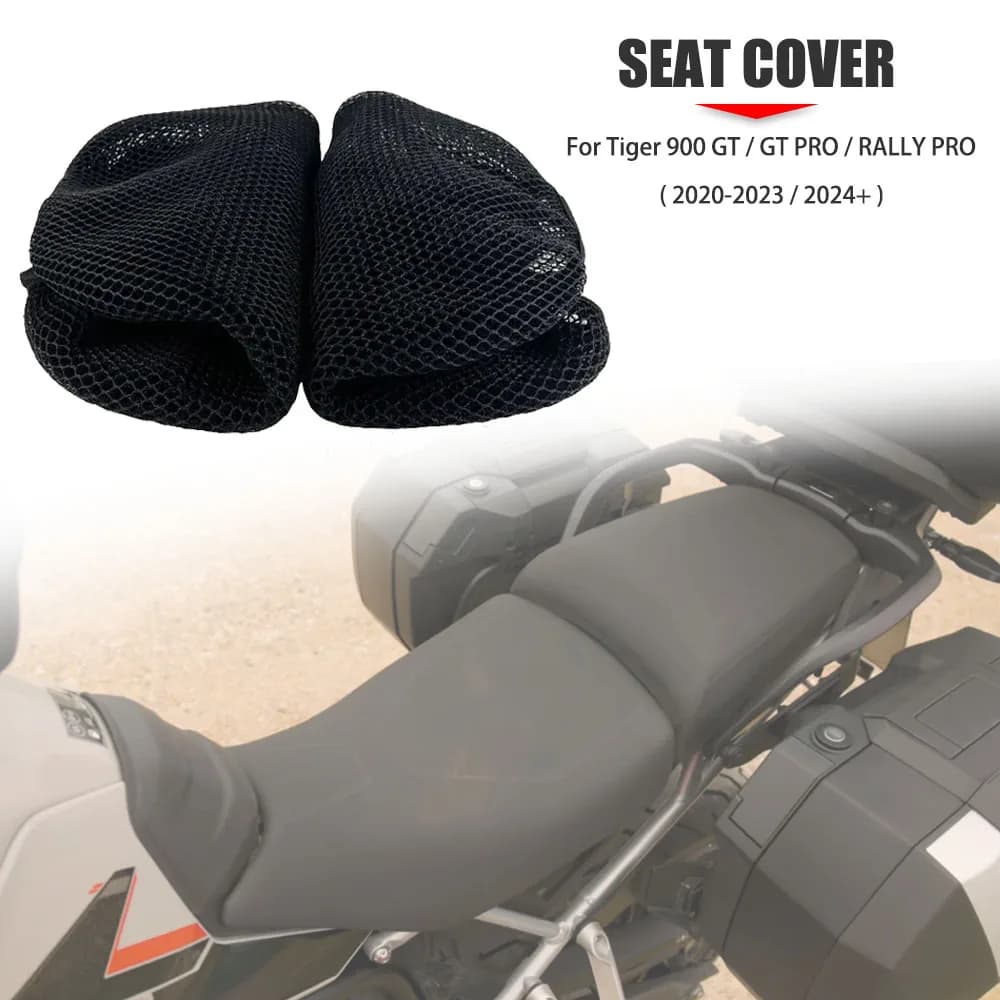 Motorcycle Accessories For Triumph Tiger 900 GT RALLY PRO Rear Seat Cowl Cover 3D Mesh Net Airflow Cool Sunproof Protector