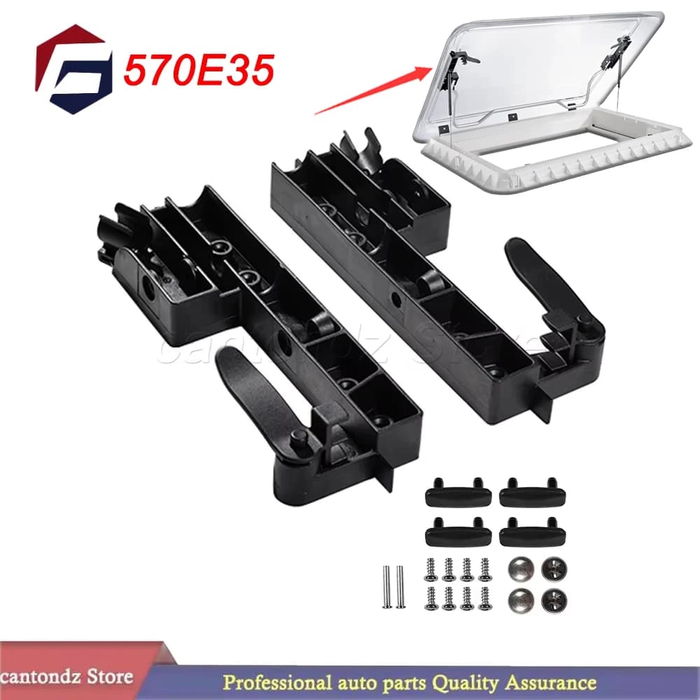 570e35 2pcs Dometic Heki Rooflight Lift Locking Handles Caravan Motorhome Black 570E35