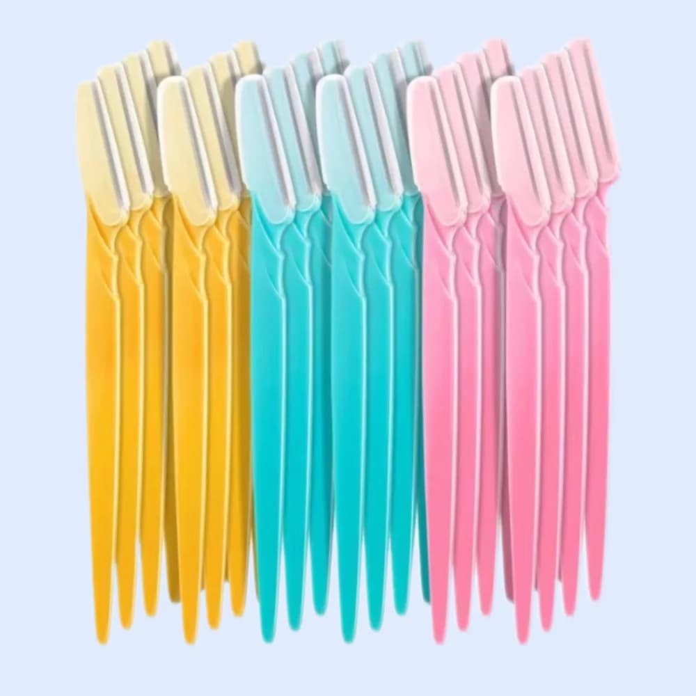 KSHBO New 2025 Eyebrow Razor for Women, 10Pcs Dermaplaning Tool for Face Professional, Face Razor for Women Facial Hair Remover