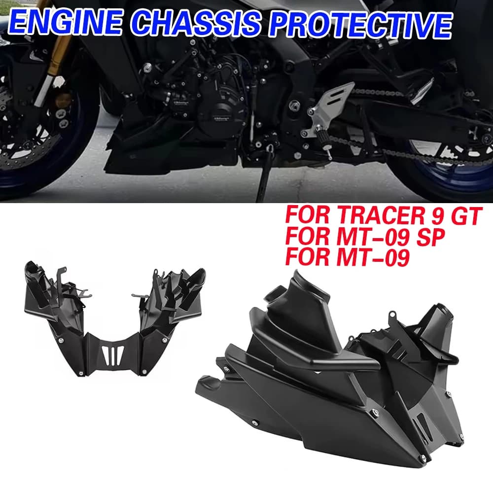 MT09 SP Lower Fairing Cover Skid Plate Engine Chassis Protection Belly Pan Guard For YAMAHA MT-09 MT 09 2021-2026 TRACER 9 GT