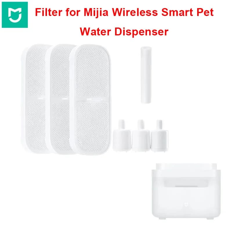 Mijia Wireless Smart Pet Water Dispenser Filter Set Replacement Filter Hose Pets Safe Sterilization Drinking Water Puppy Dog Cat