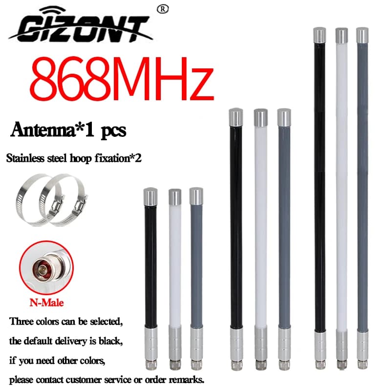 868MHz Fiberglass Antenna Outdoor OMNI Antenna 868 MHz Helium Bobcat Miner  Hotspot Antennas for Meshtastic Lorawan Long Range N