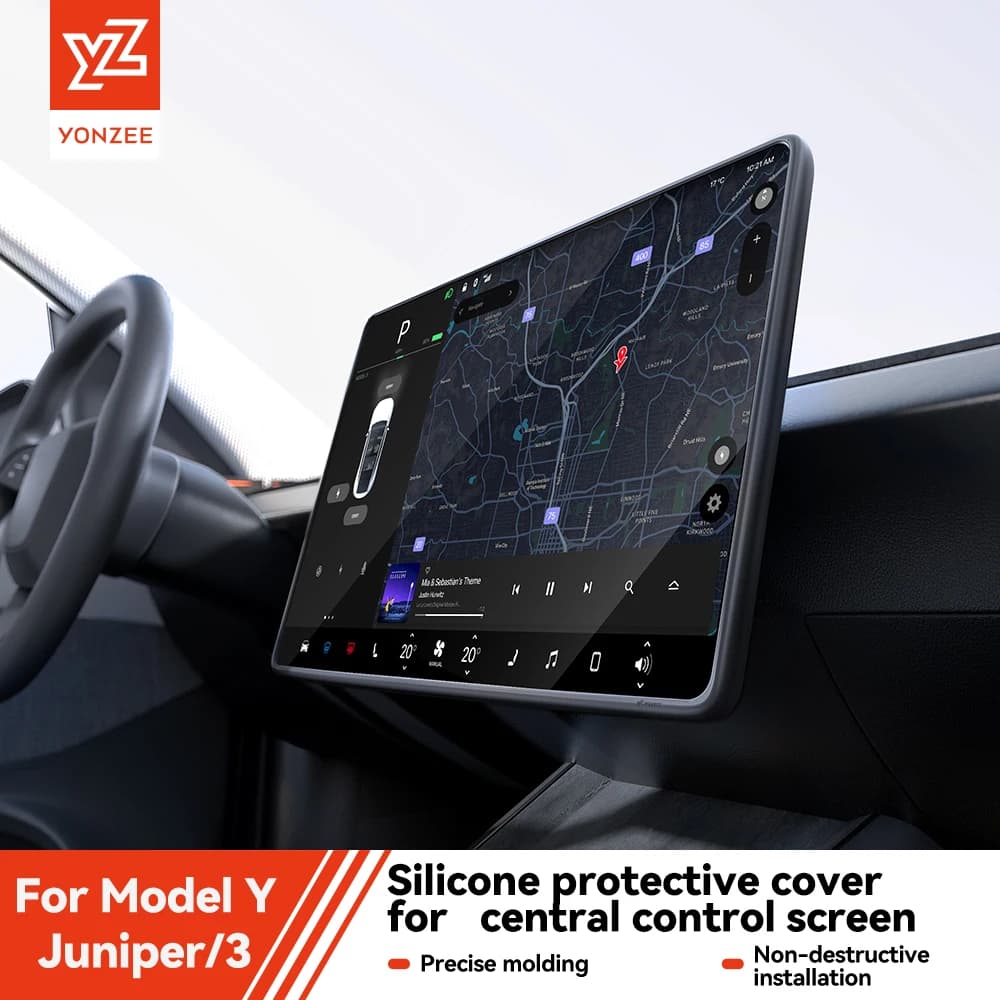 YZ For Tesla Model 3 Y/YL Highland Juniper 2021-2026 TPU Protective Trim Cover Central Control Navigation Screen Protector