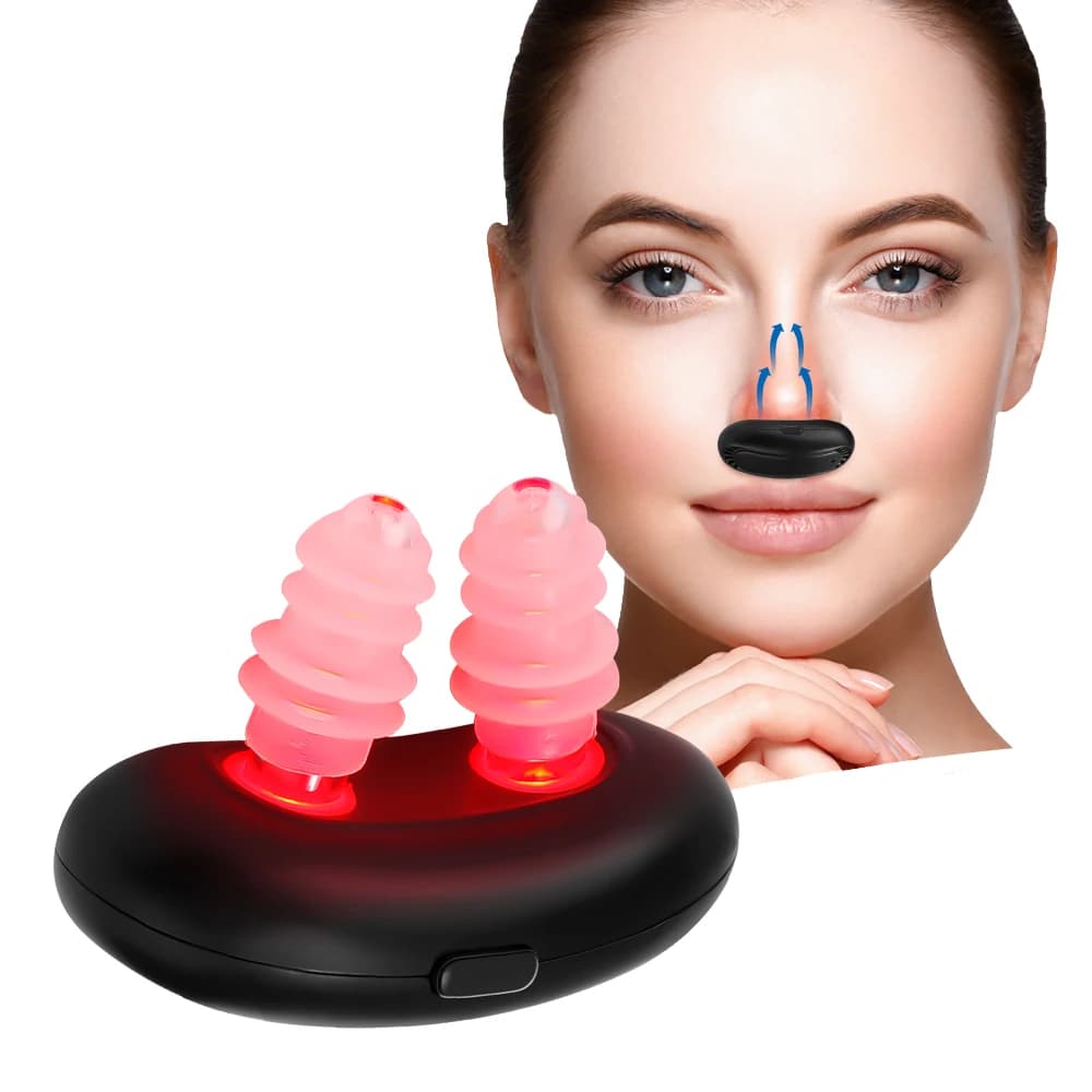 Smart Nasal Phototherapy Device Infrared Light Therapy for Chronic Rhinitis/Itchy/Runny Nose Care Nose Laser Massage