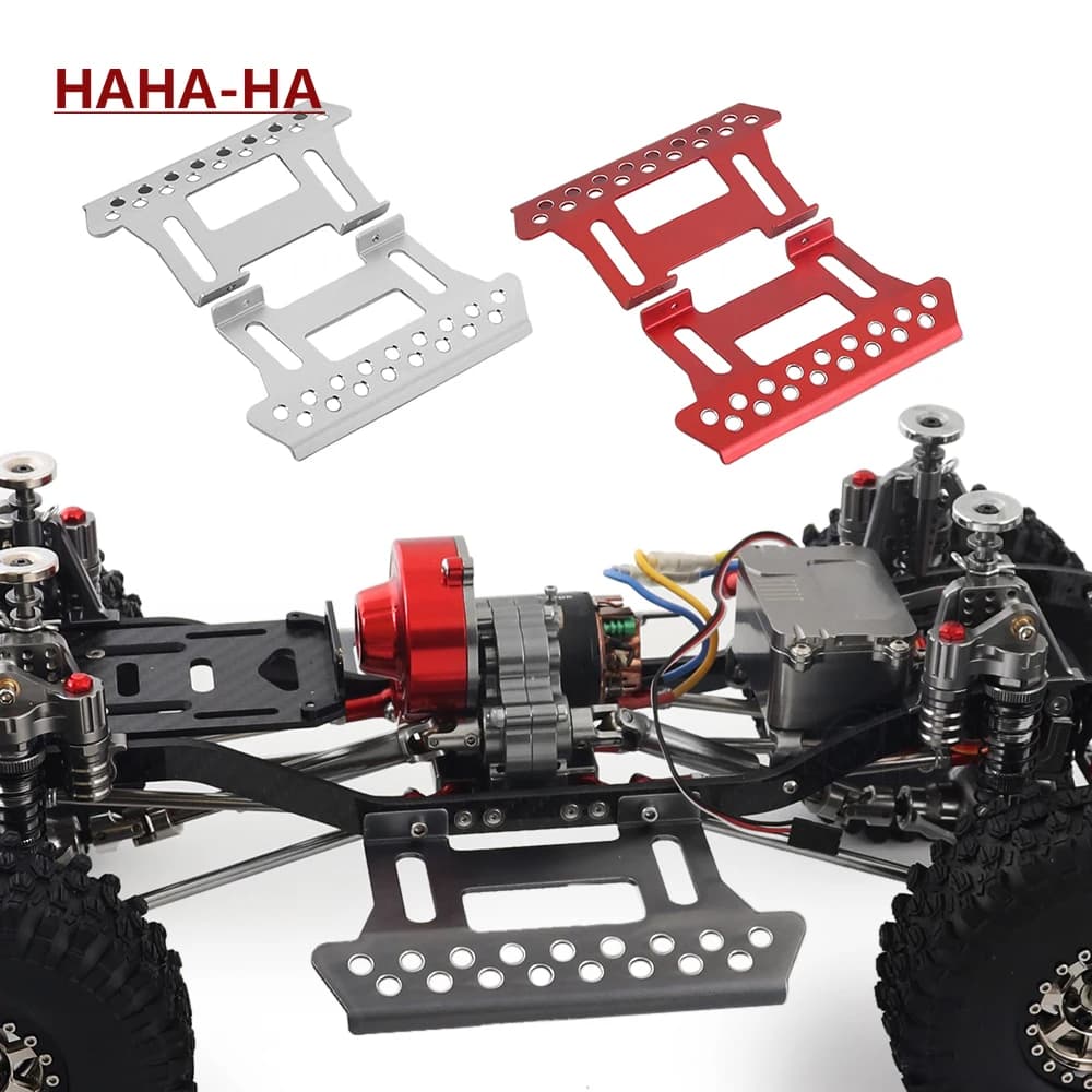 2PCS RC Car Rock Sliders Metal Pedal for 1/10 RC Crawler Axial SCX10 90046 90047 RC4WD TF2 Upgrade Parts