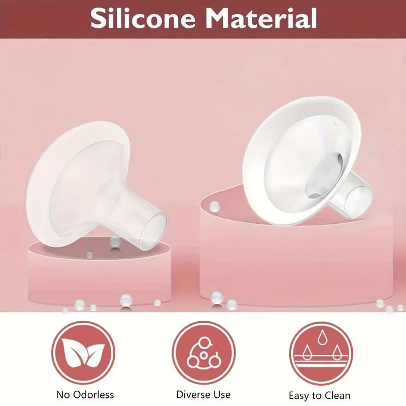 2Pcs Soft Rim Flanges with 106 Degree Wider Opening Angle for Medela Breast Pump, PersonalFit, Freestyle, Maxflow, Freestyle