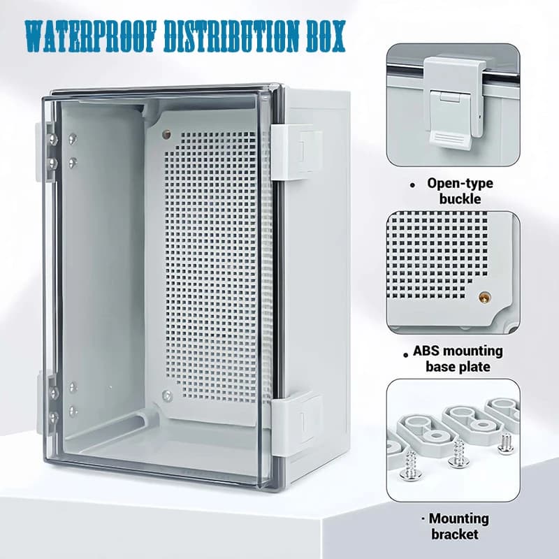Outdoor waterproof plastic distribution box