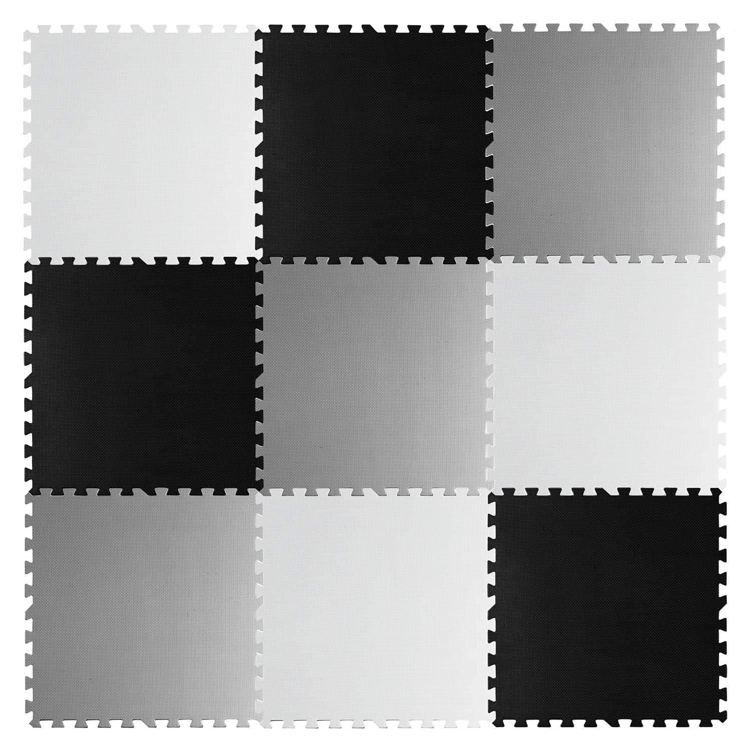 Stort skumpusselmatta schackbräde Ricokids 180x180cm 9st