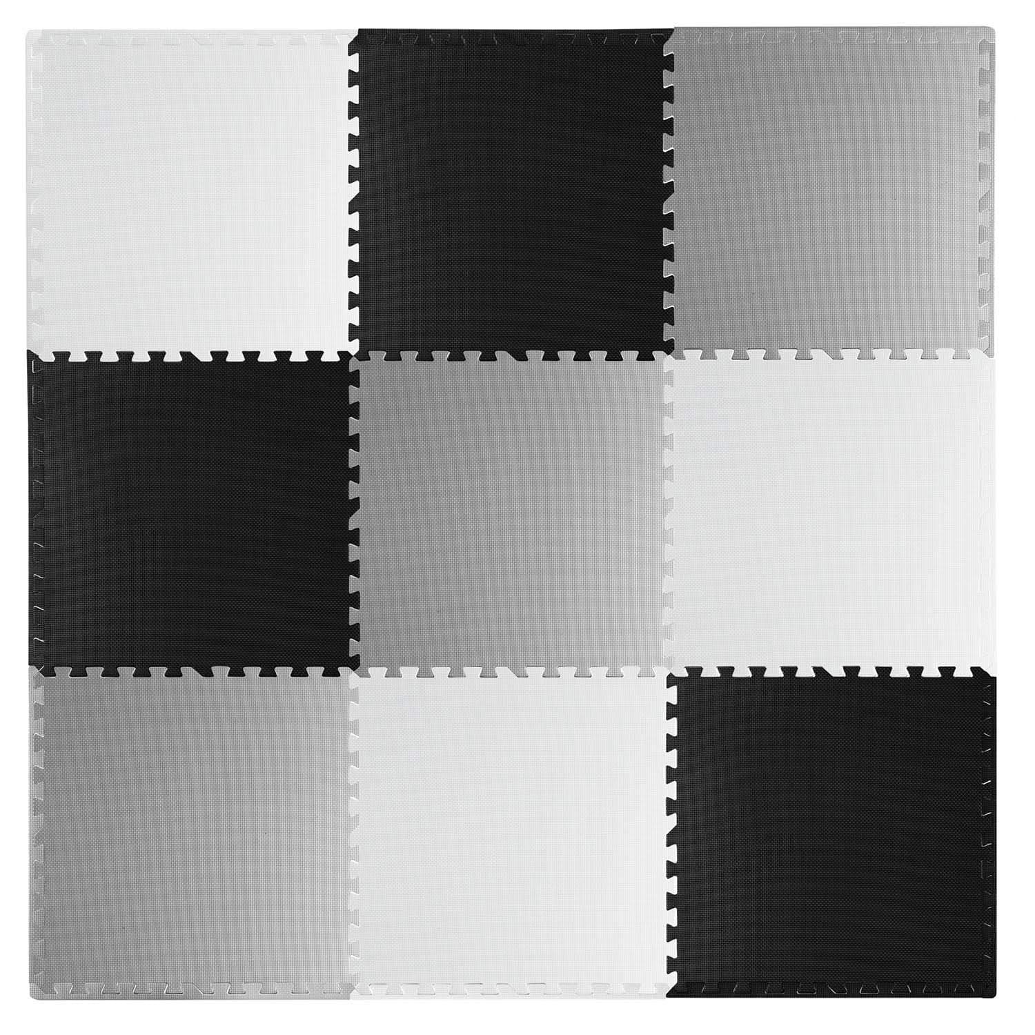 Stort skumpusselmatta schackbräde Ricokids 180x180cm 9st view 2