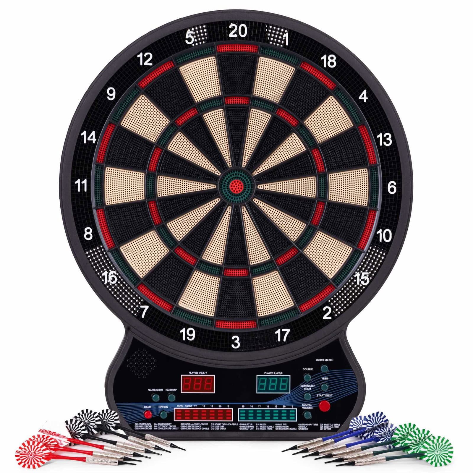 Elektronisk darttavla, 27 spel, 12 dartpilar ingår