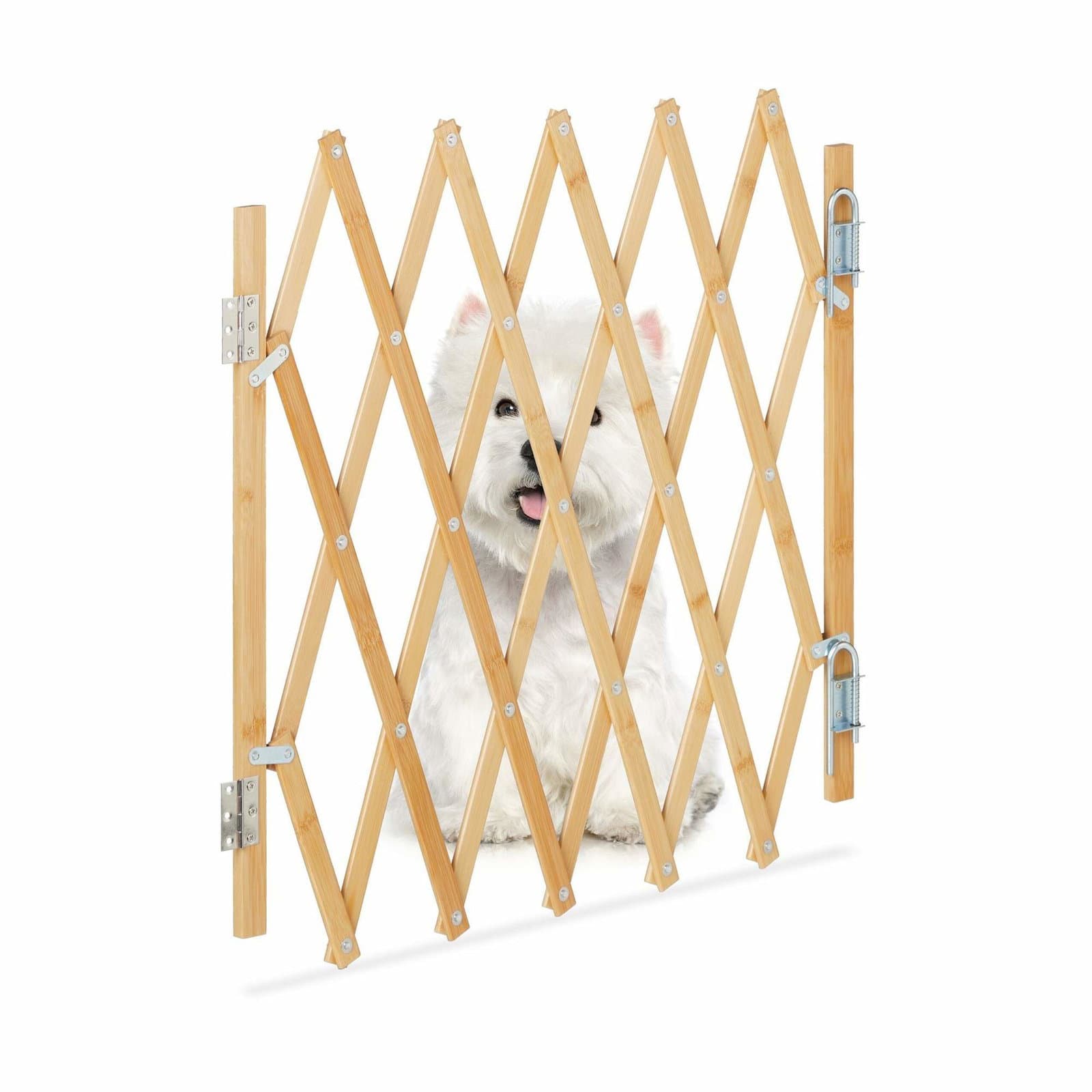 Utdragbar bambu hundbarriär
