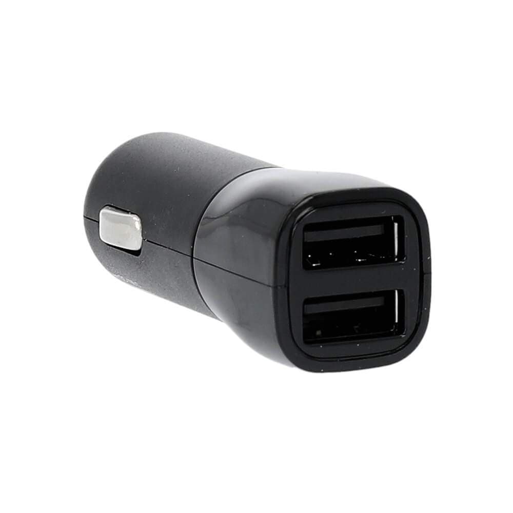 GEAR Laddare 12/24V 2xUSB-A 3,4A Svart