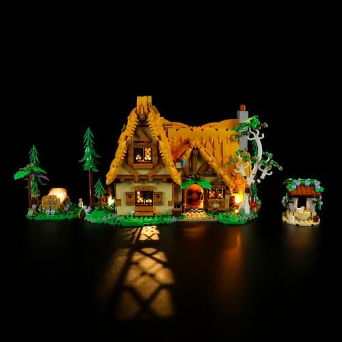 Belysning till Disney Snövits och de sju dvärgarnas stuga 43242 LGK638