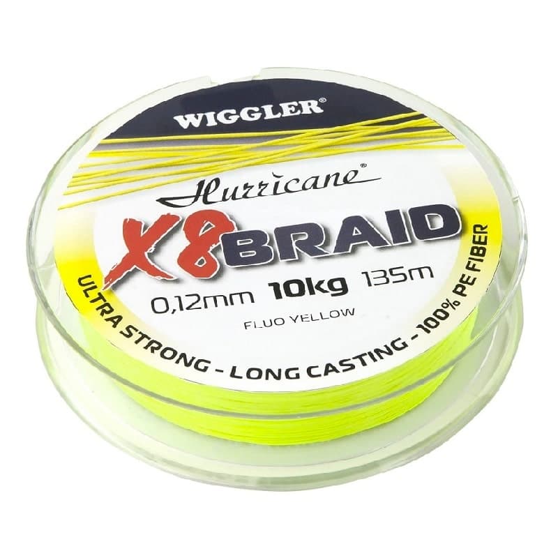 Hurricane X8 Braid Fluo Yellow 0,22mm 18,6kg 135m