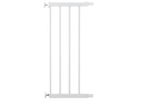 Safety 1st Auto Close, Förlängare till skyddsgrind, Vit, Stål, 1 styck, Flat Step, Auto Close, Easy Close Metal and Essential Metal Gate, 280 mm