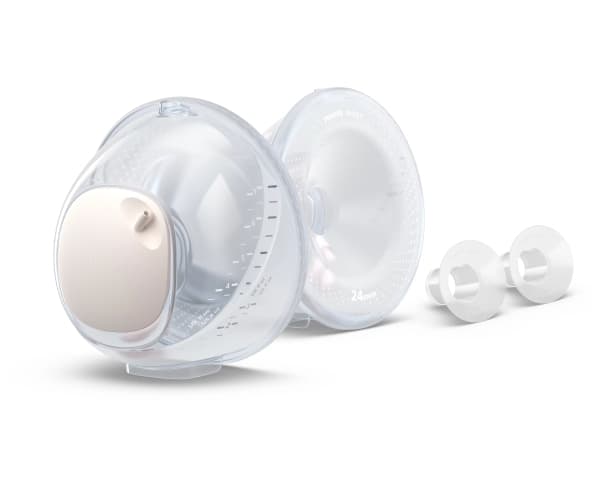 Philips AVENT Hands-free SCF439/01 Dubbla uppsamlingskoppar, Reservdelssats, Polypropylen (PP), Silikon, Transparent, En storlek