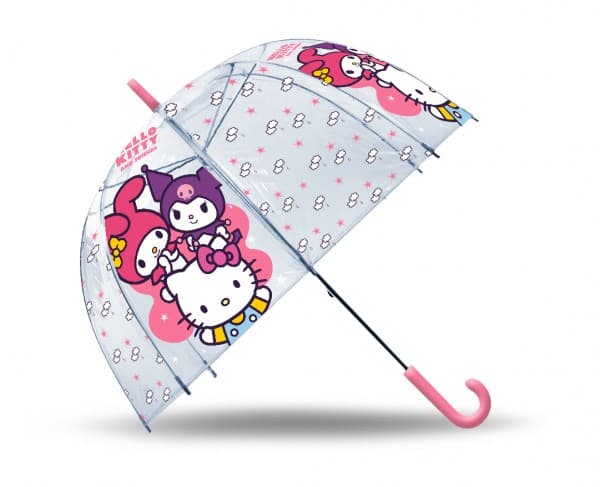 Hello Kitty paraply transparent 91547