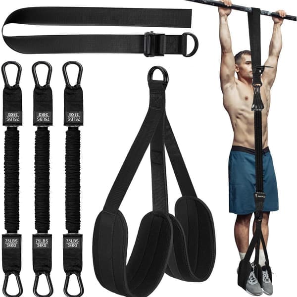 Pull up band / Träningsband pull ups- Dra upp hjälp för styrketräning fitness Black 210 lbs