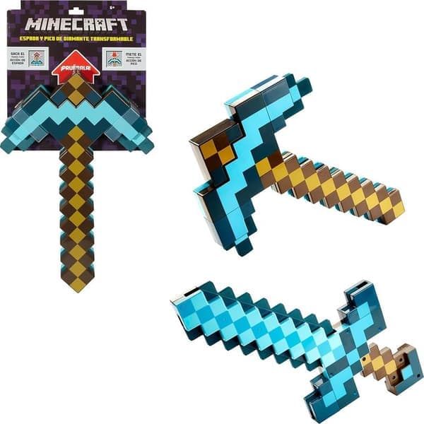 Minecraft Leksaker, Svärd och Hacka, Minecraft Spel Transformerande Rollspelsaccessoar i Barnstorlek