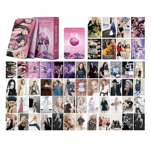 Kpop Black Pink Fotokort 55st Blackpink Lomo Kort För Fans Gåva