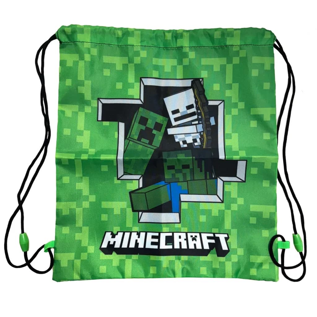 Gymnastikpåse Minecraft Grön