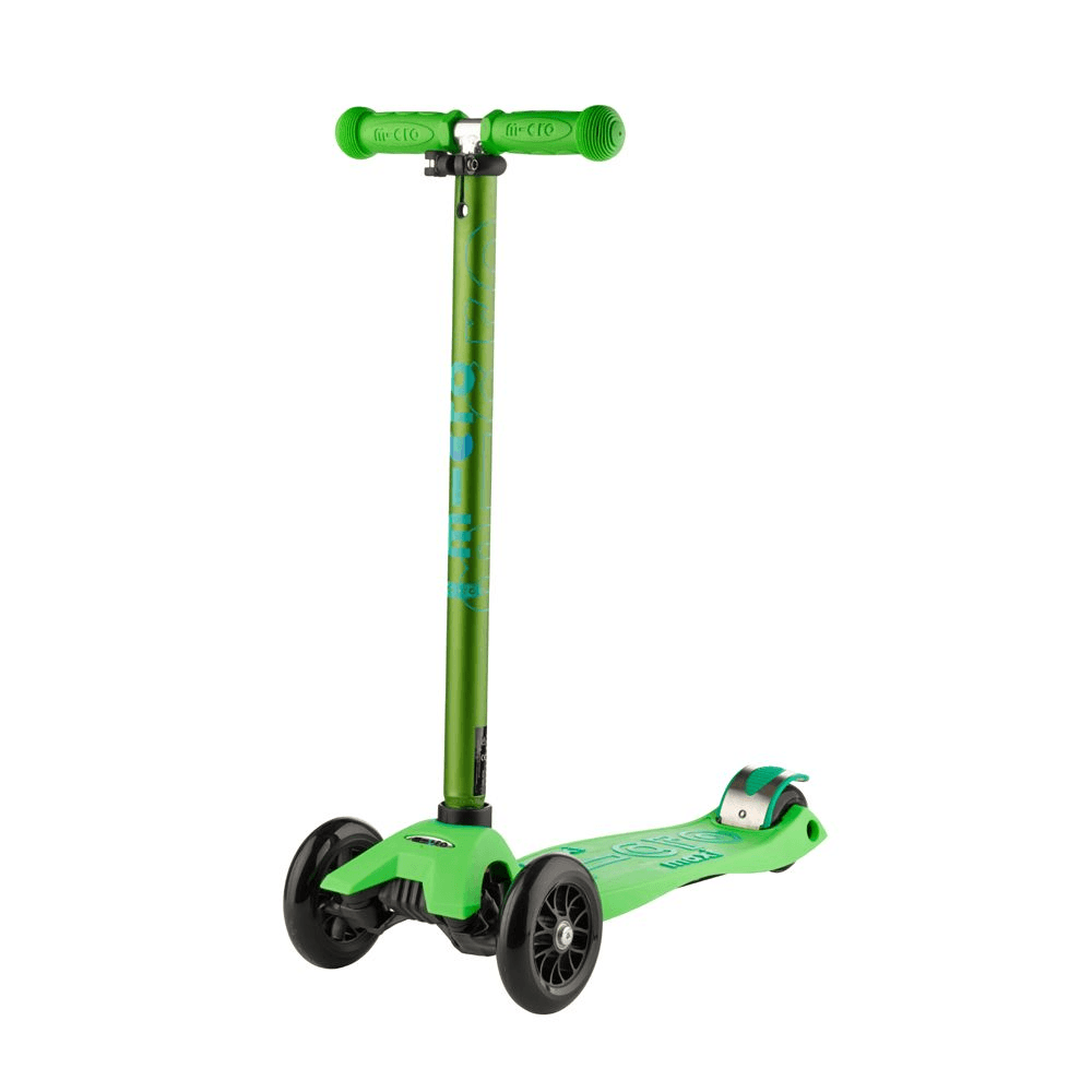 Micro Maxi Deluxe Løbehjul, grøn Micro trehjulet løbehjul 560742