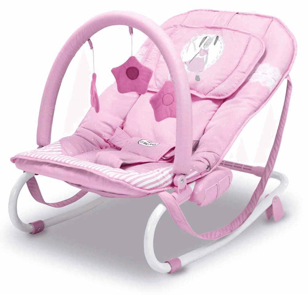 Skråstol Relax Kanin, Pink Asalvo Baby babyudstyr 16904