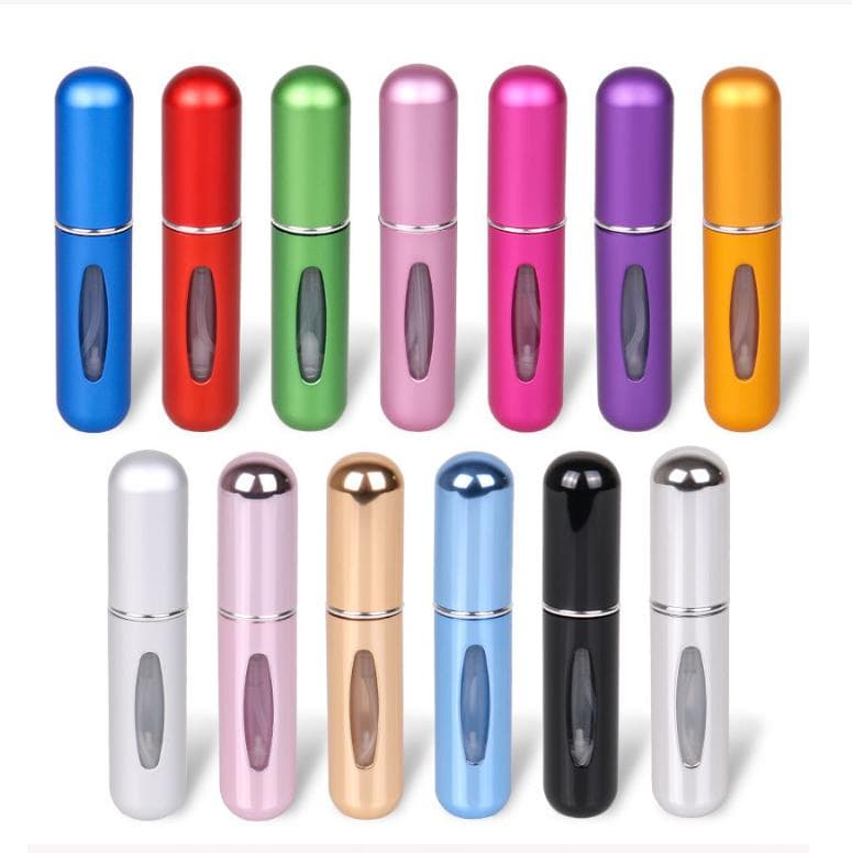13 färger 5 ml parfymsprayflaska Resefyllningstyp Protable Parfym Atomizer Tom kosmetisk parfymflaska