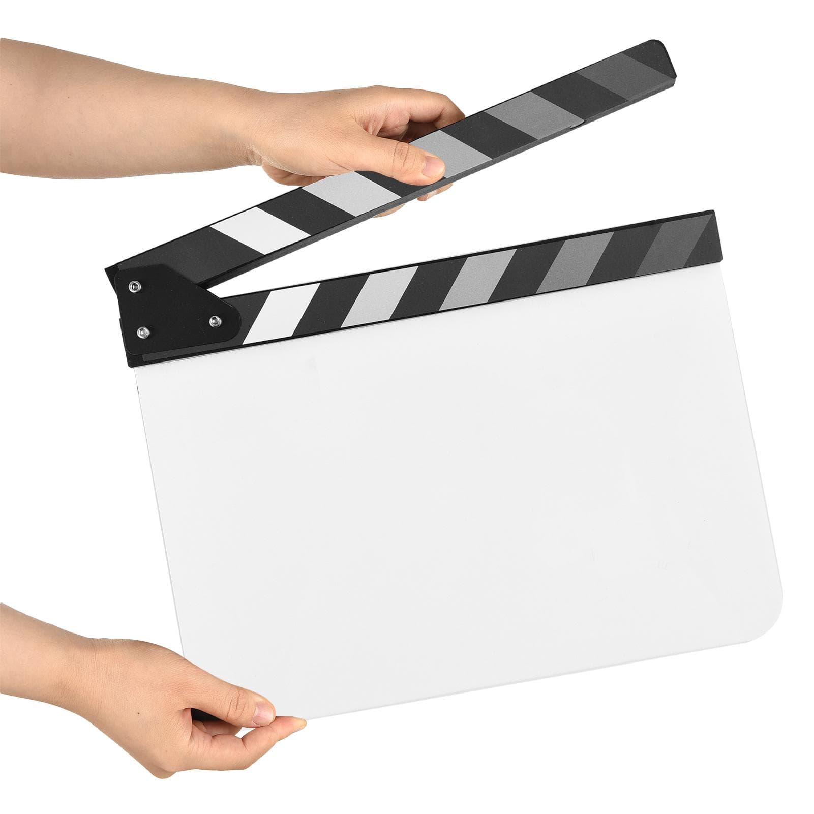 Akryl Clapperboard Film Clapboard Film Regissörens Slate Cut Action Scene Clapper Board Film cm vit