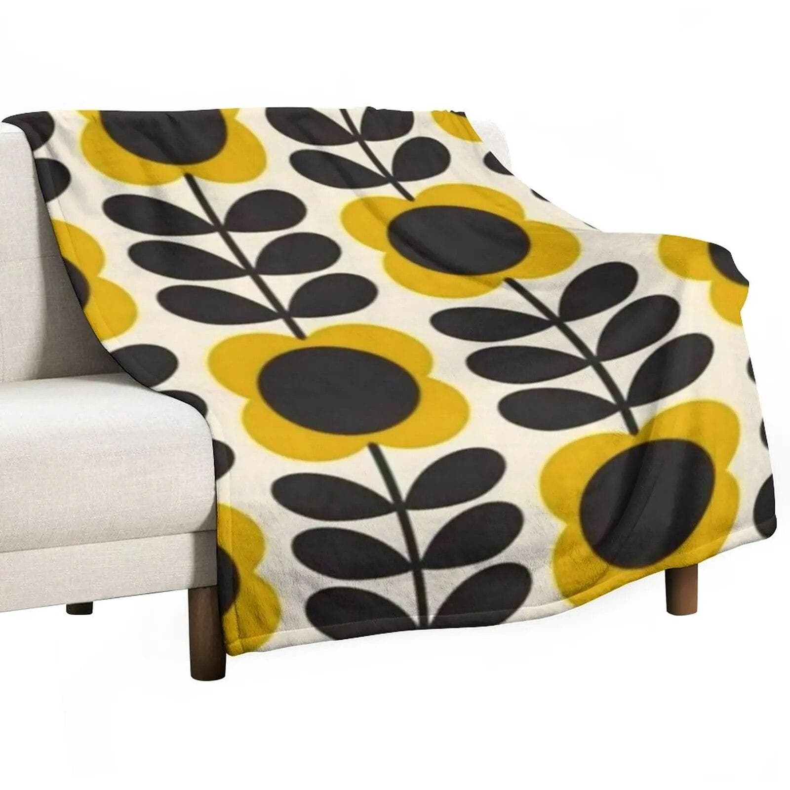 orla kiely flerstjälkande blommor,kiely mönster,orla kiely design Sängfilt Filt Lyxiga soffor