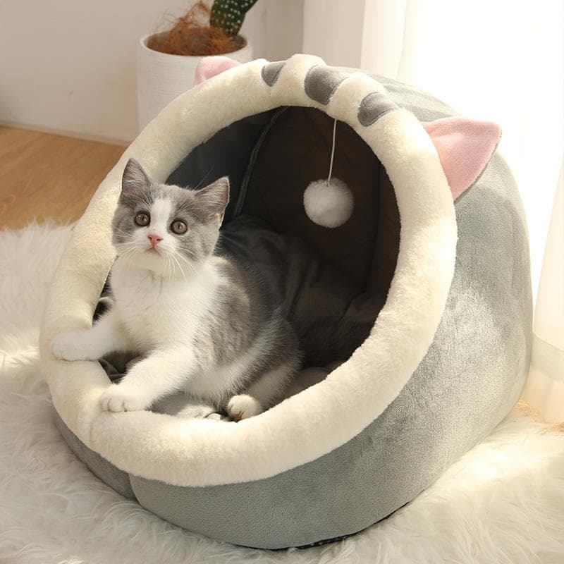 MAITA Sweet Cat Säng Varm husdjurskorg Mysig Kattunge Solstol Kudde Katthustält Mycket mjuk liten hundmattaväska för tvättbara grottkattersängar