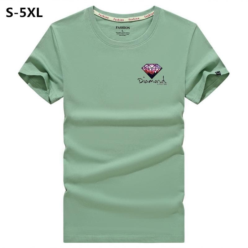 8 färger högkvalitativ 100 % utsökt t-shirt för män med tryckt mode kortärmad smal t-shirt cm svart