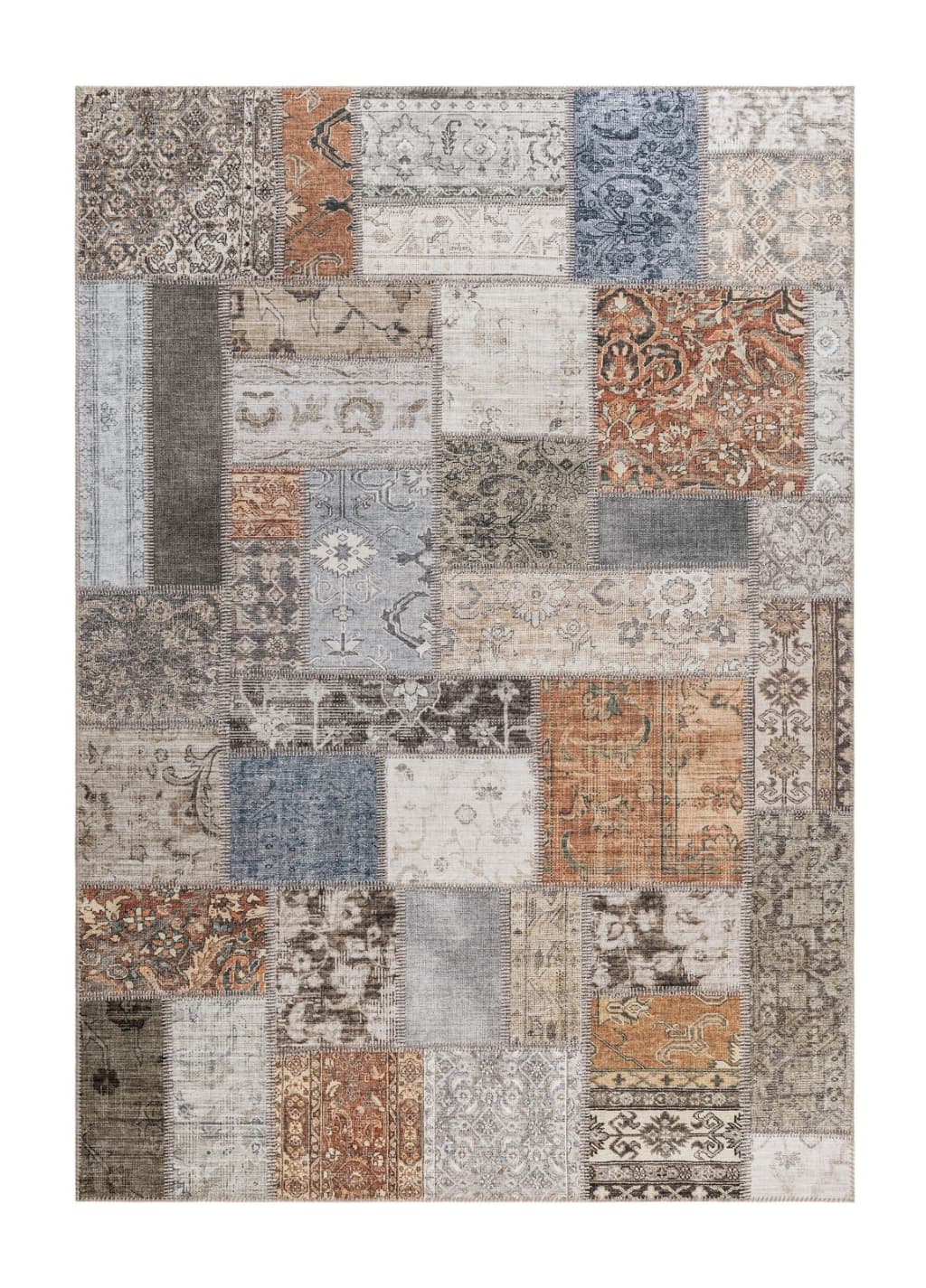 Patchwork Ljus Multi - Gångmatta - 300 x 400 cm