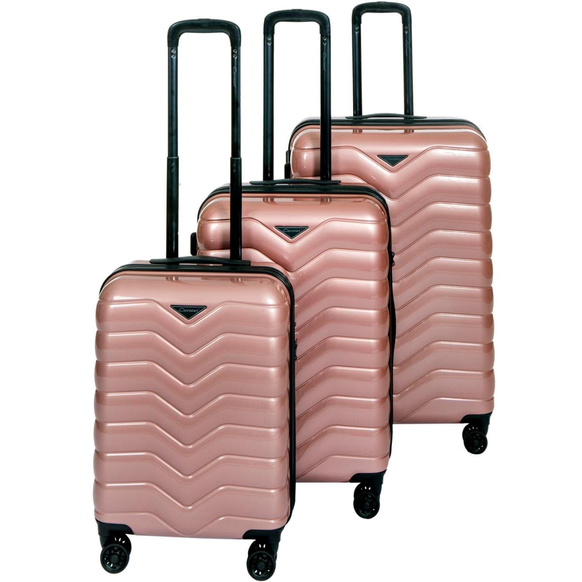 Cavalet: Resväskor 3-Pack Smygehuk Rosa