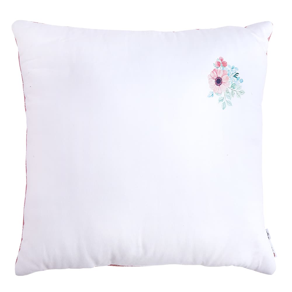 Outlast® kudde - vit/gammelrosa blommor