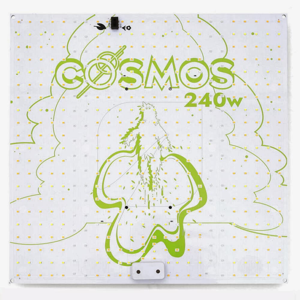 Cosmos 240w LED 2.5 μmol/J Quantum board växt och blom period