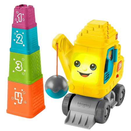 Fisher Price Kids Stack Count Excavator
