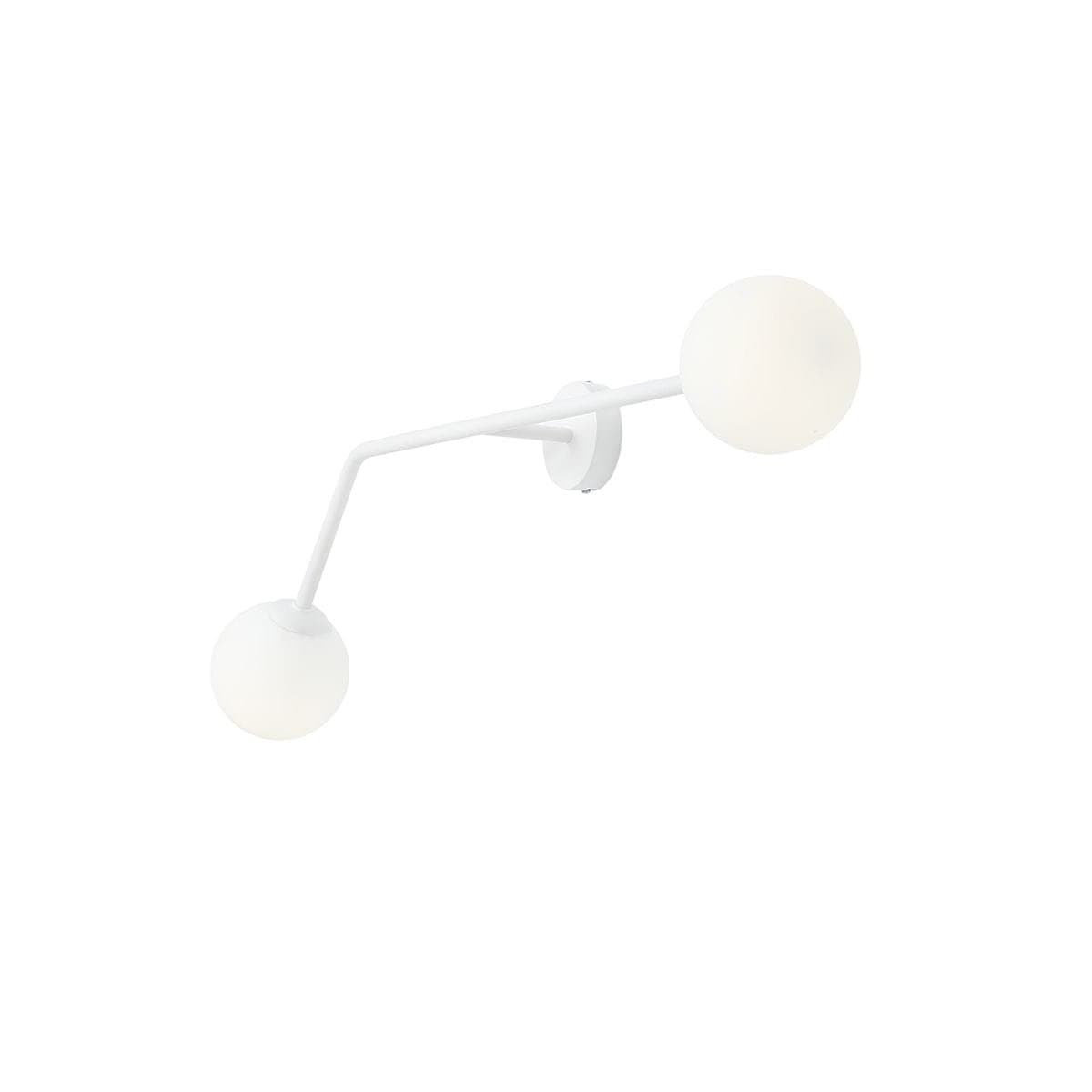 Vägglampa Pure Horisontell Metall Vit